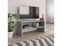 Vidaxl Móvel De Tv 80x40x40 Cm Contraplacado Cinzento Cimento