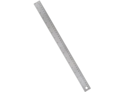 Lurelia Régua De Marcenaria Em Aço Inoxidável 45cm Com Base De Cortiça E Transparente Para Marcenaria