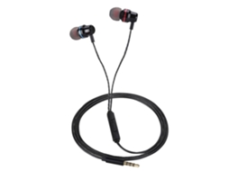 Fones de Ouvido com Fio EOOCOO controle Universal em Linha, Som Estéreo 3D