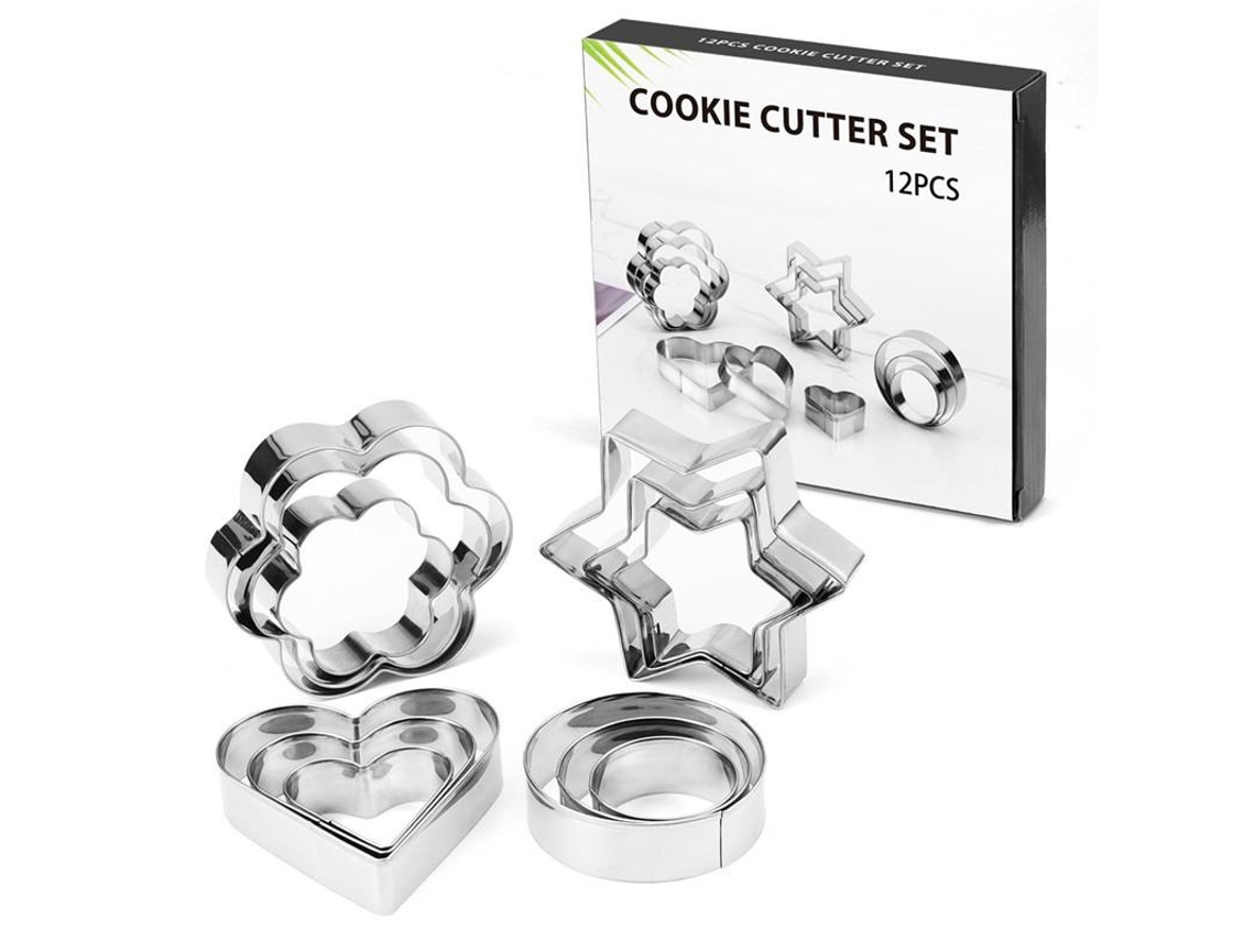 Conjunto De 12 Cortadores De Biscoitos, Para Pão De Gengibre, Fondant, Bolos E Confeitaria
