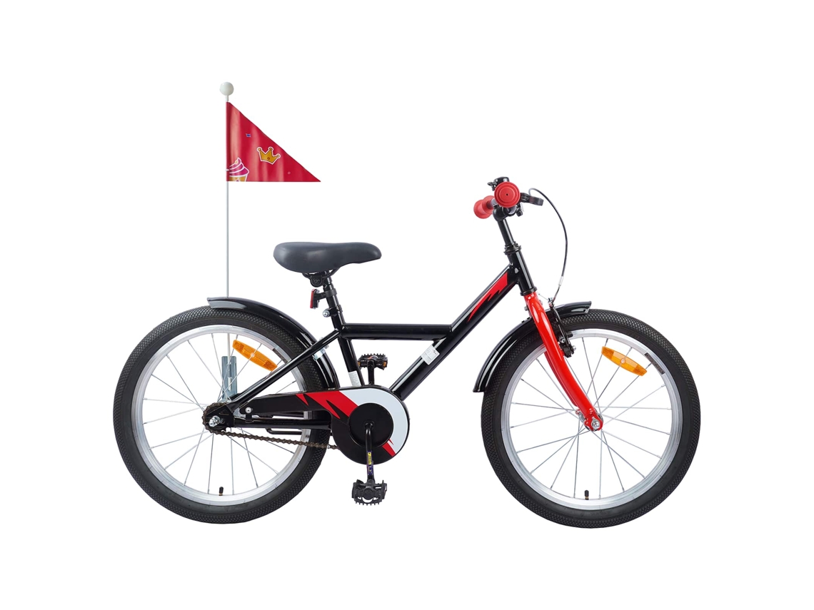 Bicicleta Infantil Vidaxl Preto Aço (137 X 54 X 79 Cm)