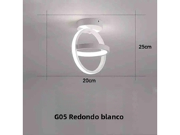 Luminária De Corredor Led Moderna Em Estilo Nórdico (branca, 25 W)