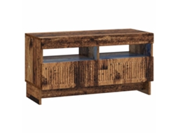 Vidaxl Gabinete De Tv Led Madeira Antiga Derivados De Madeira