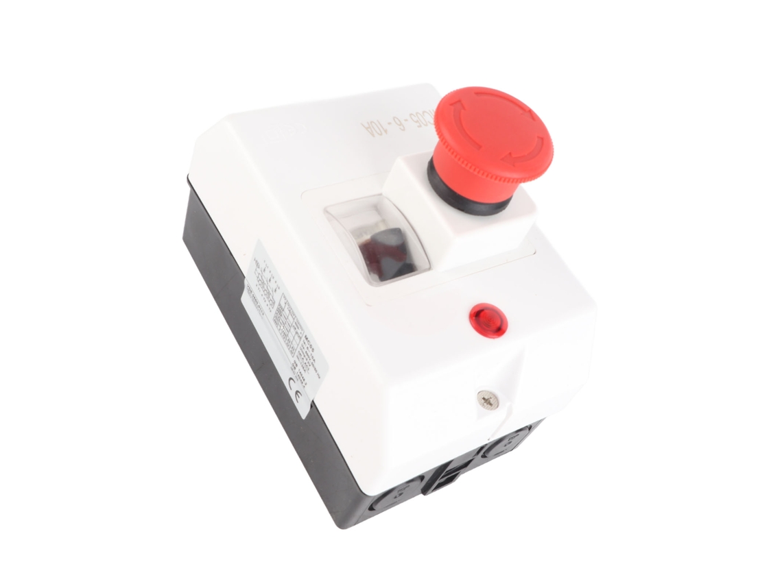 Laxiscreed Protetor De Motor Ip55 Com Botão De Paragem De Emergência E Luz Indicadora