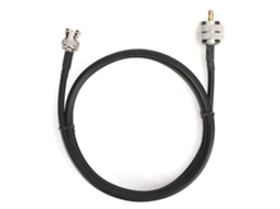 Cabo de Teste Coaxial Mali UHF Macho Pl259 para Bnc Macho 1m