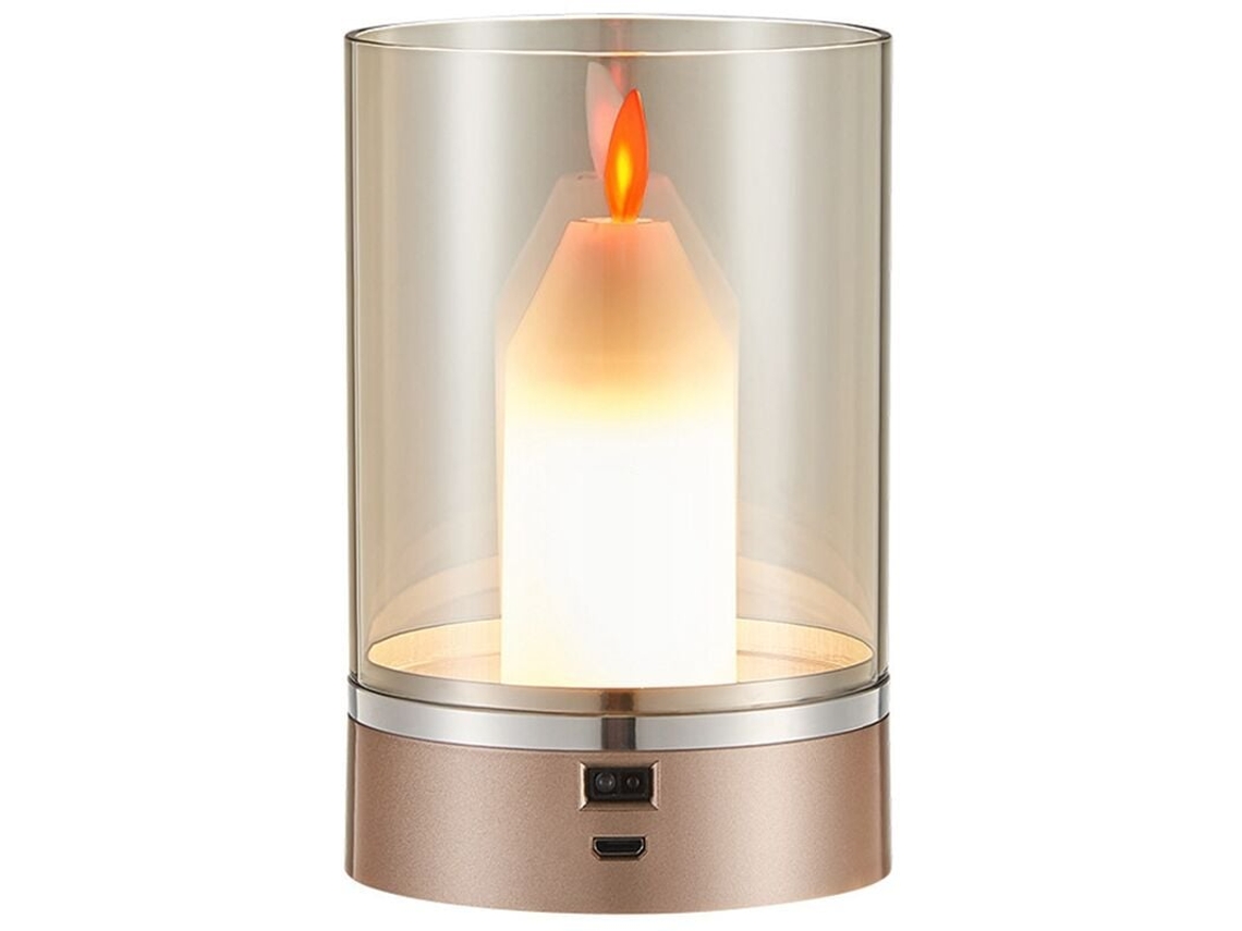 Lurelia, Luminária Mesa Led, 3w, Sensor Pir, Recarregável Usb, Magnética, Regulável, Auto, 3000k, Transparente, Quarto