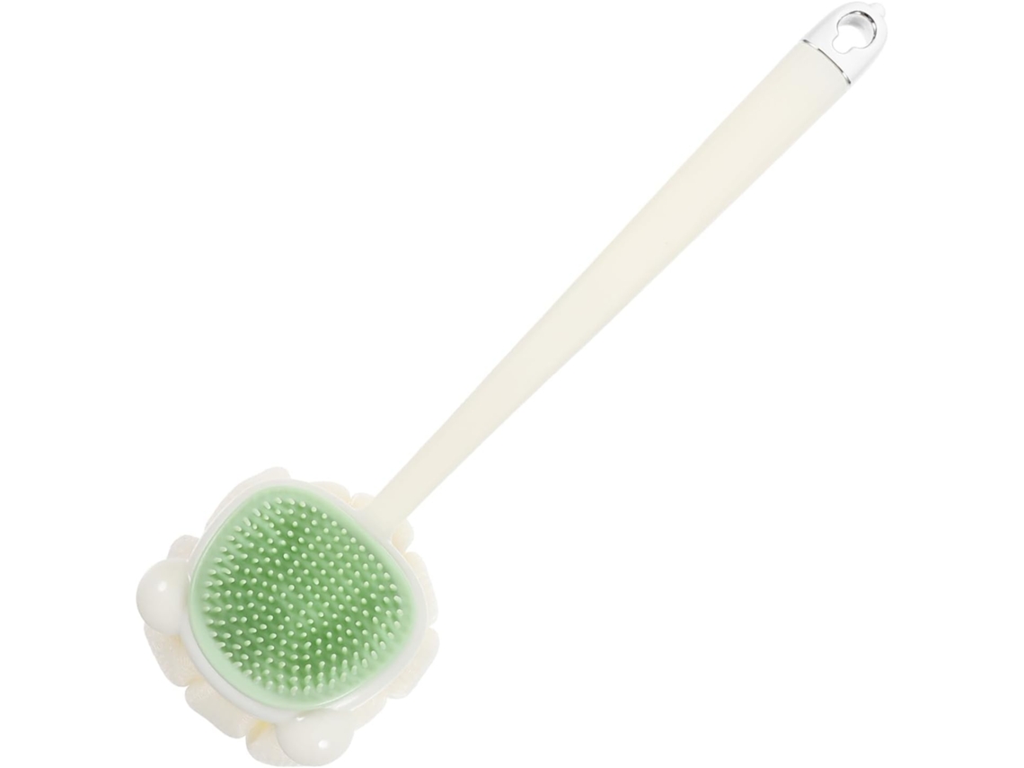 Lurelia Escova De Silicone Para Banho De Cuidado Corporal, Silicone Macio, Cabo Longo E Massagem Suave, Cuidado Familiar Prático