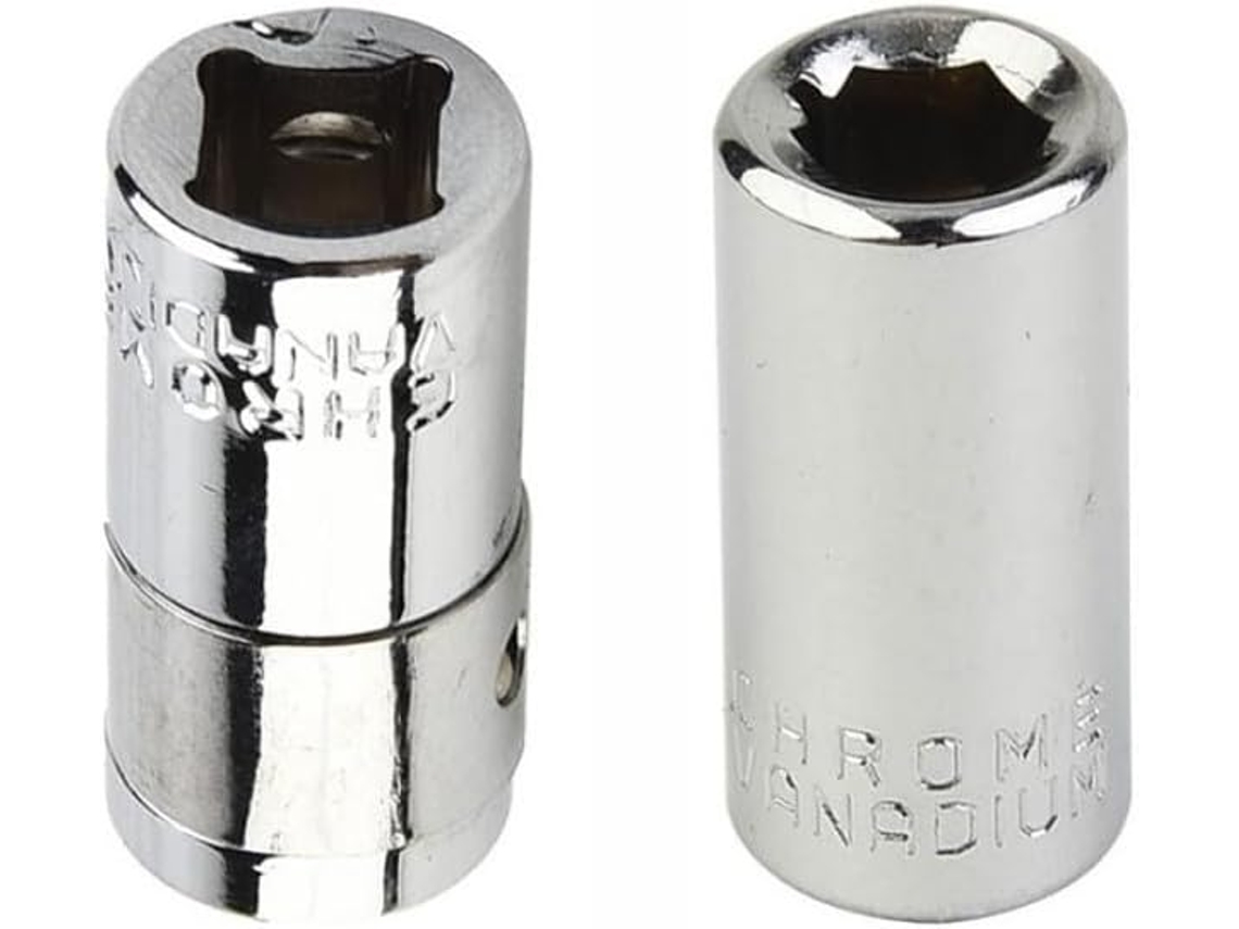 Pacote Com 2 Adaptadores De 1/4 Quadrado Para Hexagonal