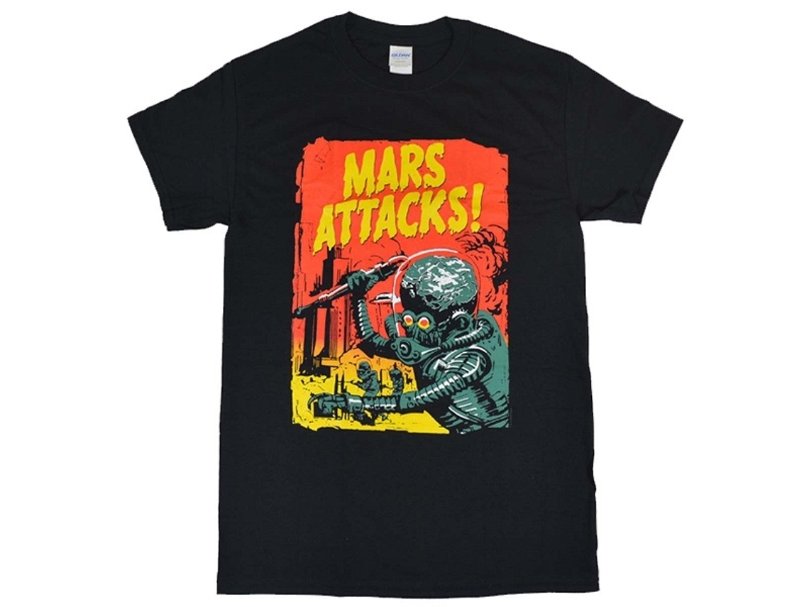 Mars Attacks! Gradient Poster T-shirt Unisex Adults Size:xxl