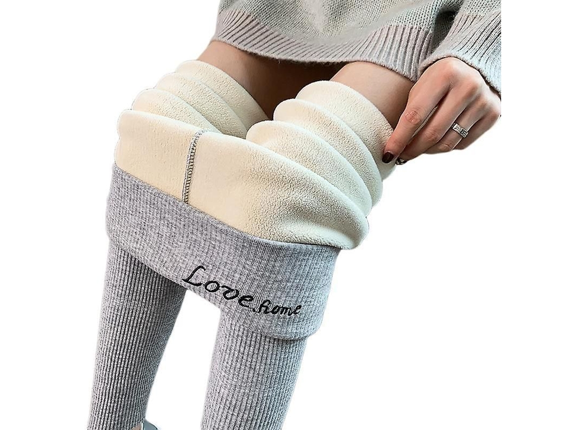 2026 leggings de Invierno para Mulher de Cintura Alta com Forro Quente Espesso Opaco Elásticos Térmicos para Outono Inverno