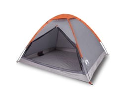 Camping Tent, Camping Tents Vidaxl Cinzeto Poliéster (4 Pessoas)