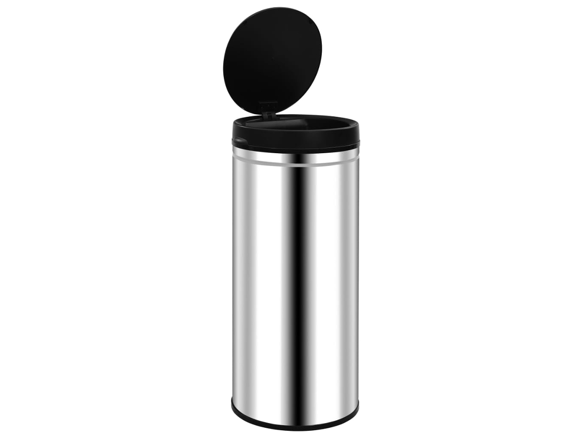 Vidaxl Coș De Gunoi Automat Cu Sensor, 80 L, Oțel Inoxidabil