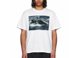 Rockinstone Jaws Movie Sea Legs White Adult T-shirt Size:s