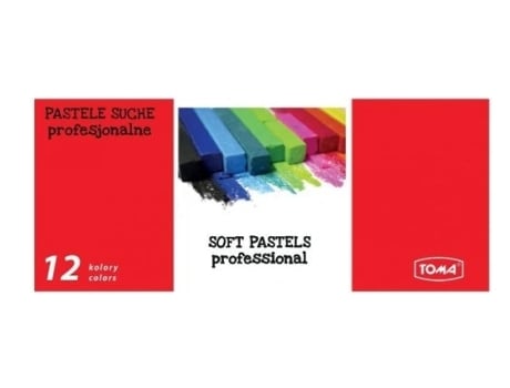 Lápis Pastel Toma, 12 Cores, Conjunto de Arte de Alta Qualidade