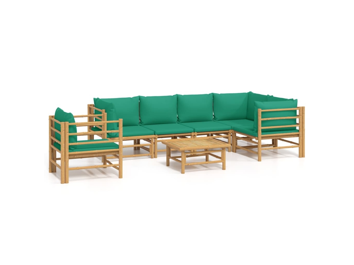 Conjunto 1 Conjunto Lounge De Jardim Vidaxl Marrom Bambu (55 X 65 X 30 Cm)