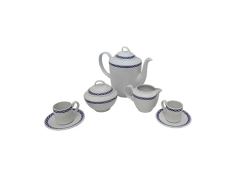 Cafe 27 piezas aloia elegance azul juego