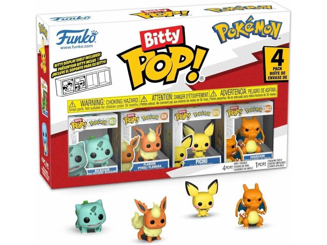 Figura FUNKO Bitty Pop! Pokemon- Bulbasaur 4 Pack (2.5 cm - Possível Chase)