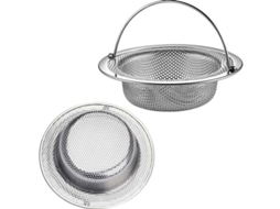 Conjunto de 2 Ralos de Piso em Aço Inoxidável 30 mm para cozinha, pia e banheira AQUAFORGE