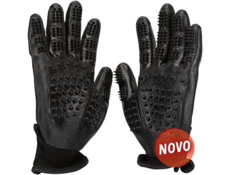 Luva para O Cuidado Do Pelo 1 Par em Nylon/Borracha 16X23 cm
