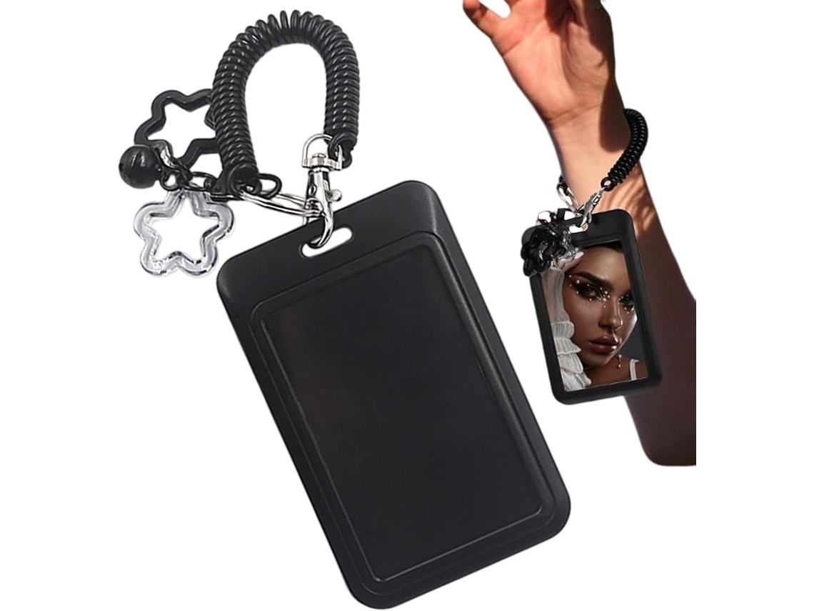 Porta Cartões Com Cordão Retrátil À Prova D Água, Porta Cartões De Visita Portátil Escritório, Escola, Viagens