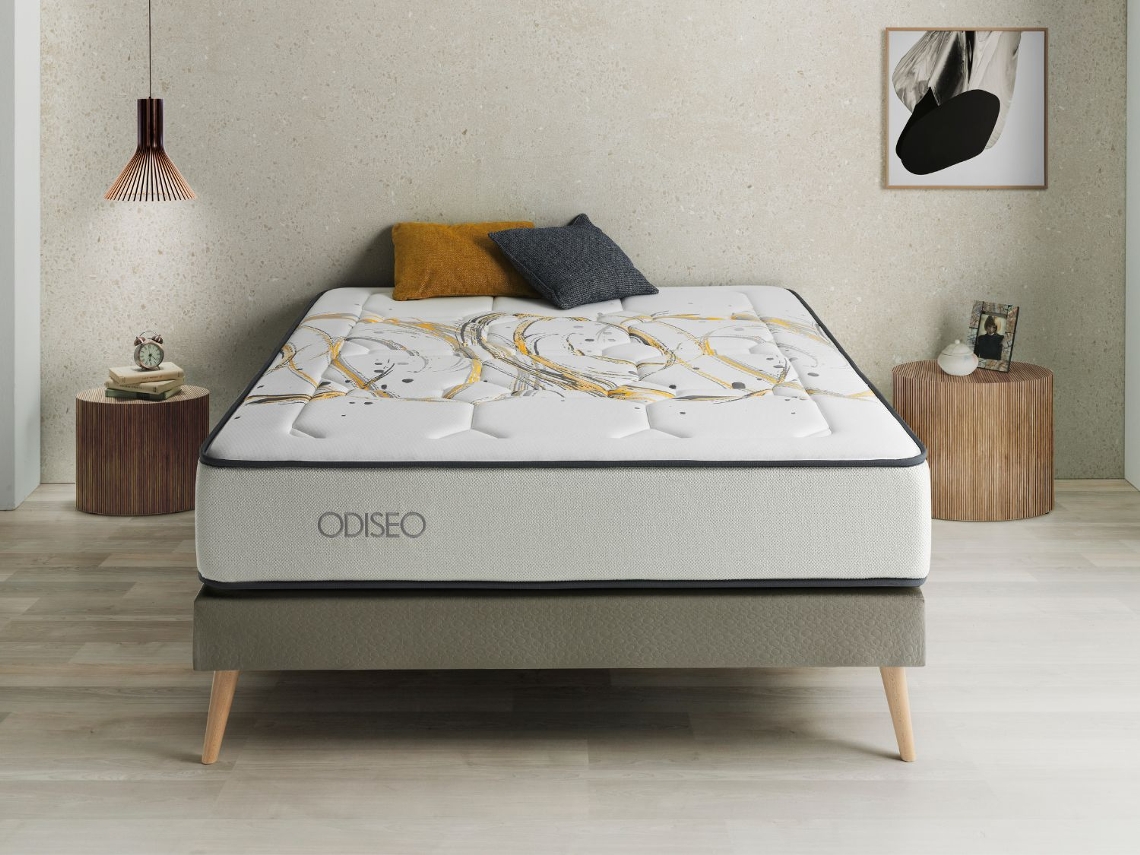 Colchão Pocketsprings 150x180 Odiseo Spring Altura 31 Cm Com Viscoelástico