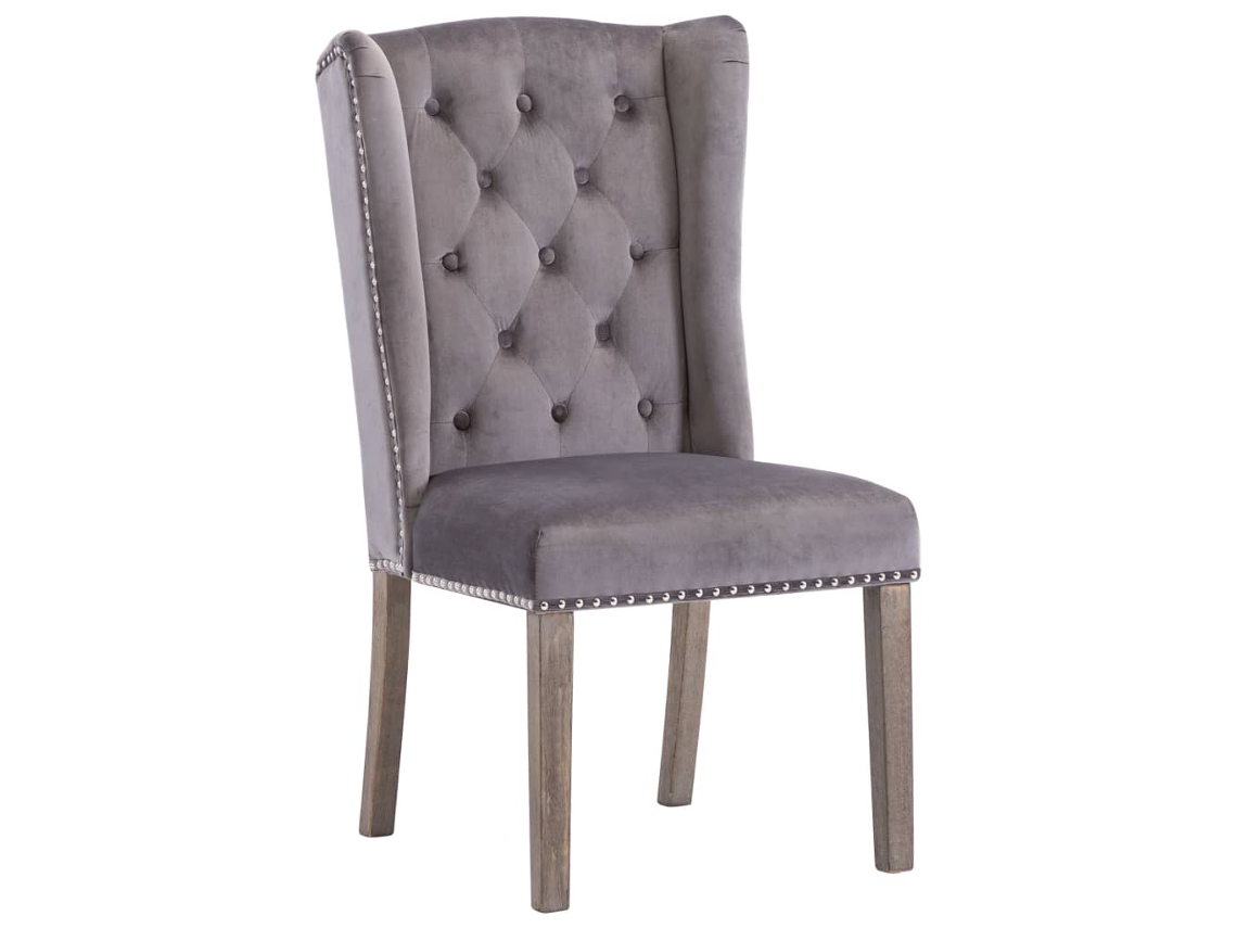 Dining Chair, Dining Chairs Vidaxl Cinzeto Tecido (n/a)