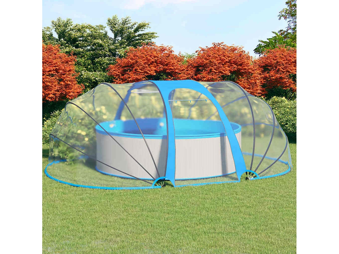 Vidaxl Cúpula De Piscina Oval 530x410x210 Cm