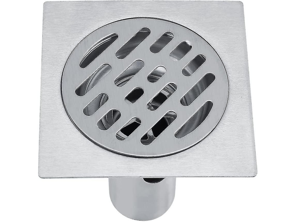 Drenagem de Piso de Duche Antihuella 4 Polegadas Cuadrado Acero Inoxidable 304 com Filtro Desmontável SX