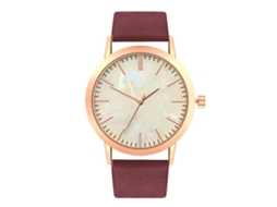Relógio de Pulso de Quartzo para Casal Feminino e Masculino com Pulseira Pu Estilo Moderno Roxo