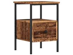 Mesa de Cabeceira Derivados Madeira Madeira Velha MAISON EXCLUSIVE (34x36x50 cm)
