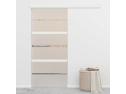 Vidaxl Porta Deslizante Em Vidro Esg E Alumínio 90x205 Cm Prateado