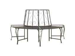 Vidaxl Banco De Jardim Para Árvore Semicircular 160 Cm Aço