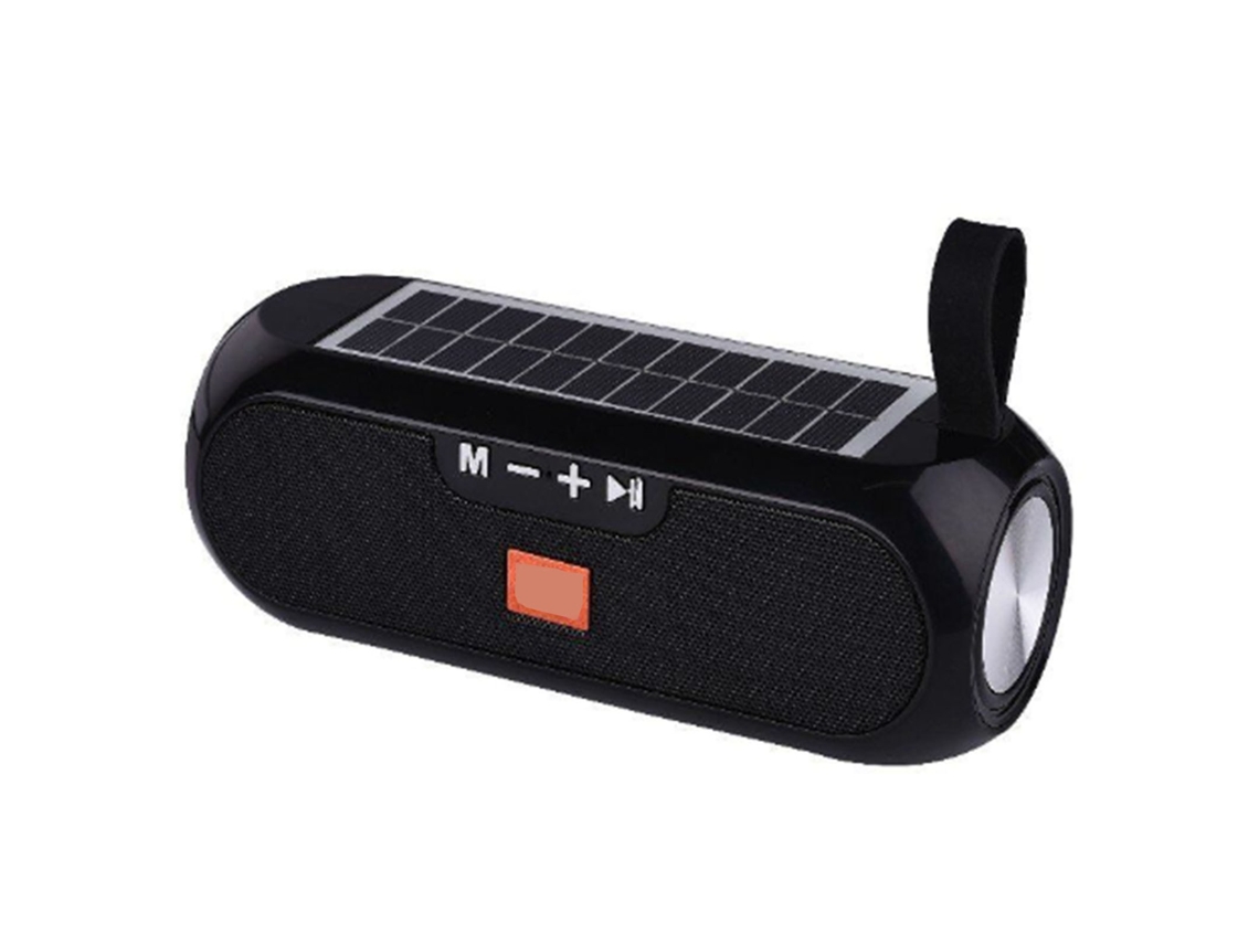 Caixa de Som Bluetooth Nova Tg182 Pequena Caixa de Som Portátil Criativa Preta EOOCOO (carregamento Solar, Subwoofer com Cartão)