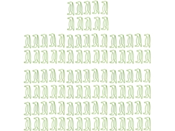 Conjunto de 100 clipes de papel em formato de pinguim, com design único e adorável, fabricados por galvanoplastia.