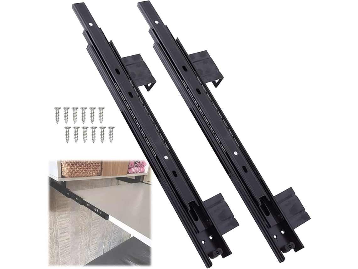 Corrediças Para Gavetas, Corrediças Para Gavetas, 2 Peças De Corrediças Laterais Para Gavetas, Extensão Total Em