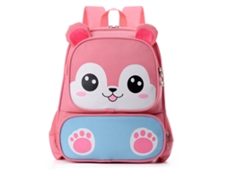 Mochila Eifson Animal 3d Para Pré-escolar, 25x10x32cm - Rosa Escuro