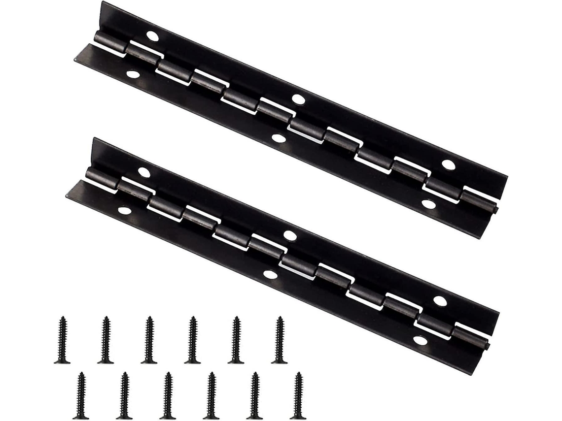 Metal Dobradiça Para Piano, 2 Peças, Presente Heilwiy, Dobradiça Longa Cromada Preta, 270 Graus Slowmoose
