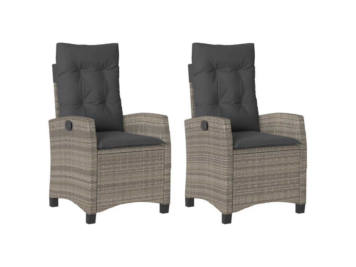 Reclining Garden Chair, Reclining Garden Chairs Vidaxl Cinzeto Rattan / Vime (n/a)