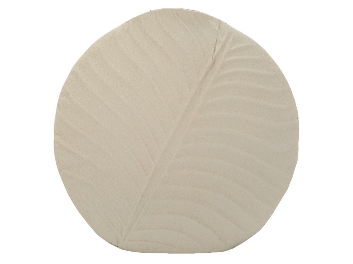 Vaso decorativo Mf842, metal, bege, 32,5 x 13 x 32,5 cm, Epikasa