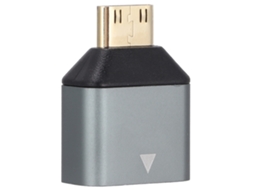 Adaptador Mini HDMI para Fêmea em Liga de Alumínio, 4K HD CHABERLU