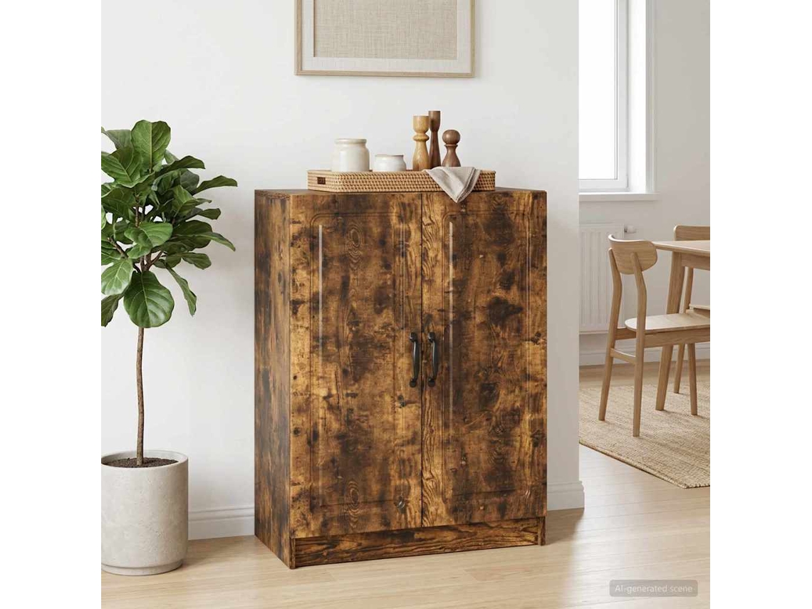 Vidaxl Buffet Carvalho Fumado 66 X 34,5 X 87 Cm Derivados De Madeira