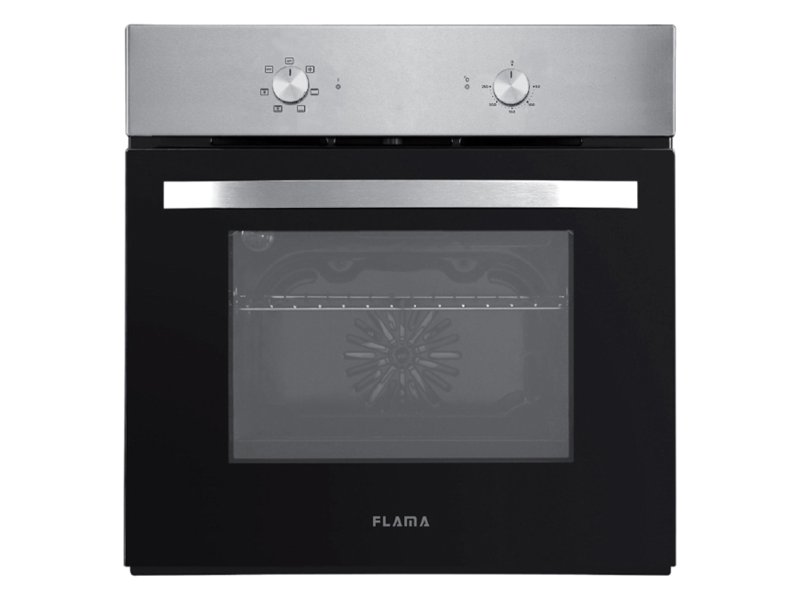 Pack Encastre FLAMA Placa de Indu��o + Forno Encastre 9902FL (54 L - El�trico - Inox e Preto)
