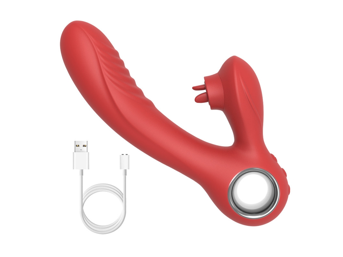 Vibrador De Massagem De Lngua Multifrequncia Para Mulheres (vermelho) Bestvite