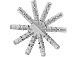 Kit De Reposição Com 5 Argolas Metálicas Para Fichário Folhas Soltas, Ideal Cadernos Estudantes E Professores