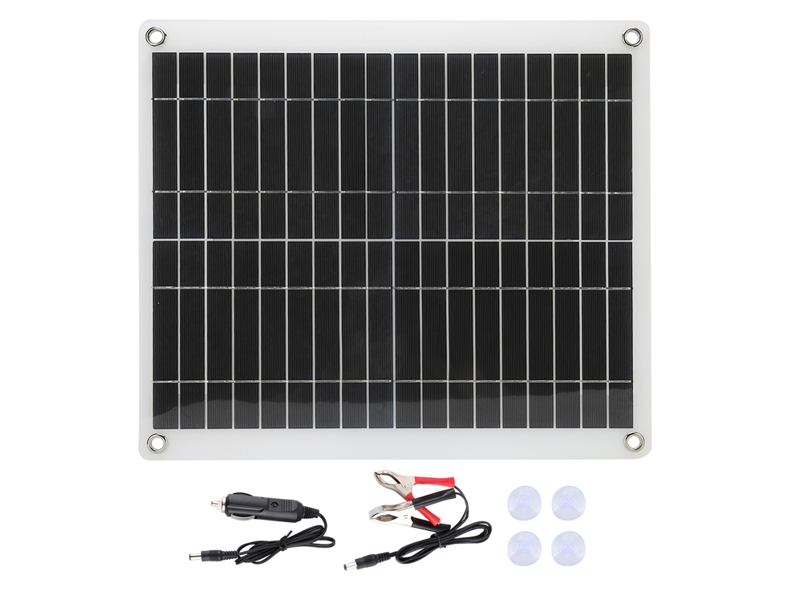 Laxiscreed Painel Solar Flexível 25w Para Uso Externo, Portátil E Ideal Para Trailers E Iates