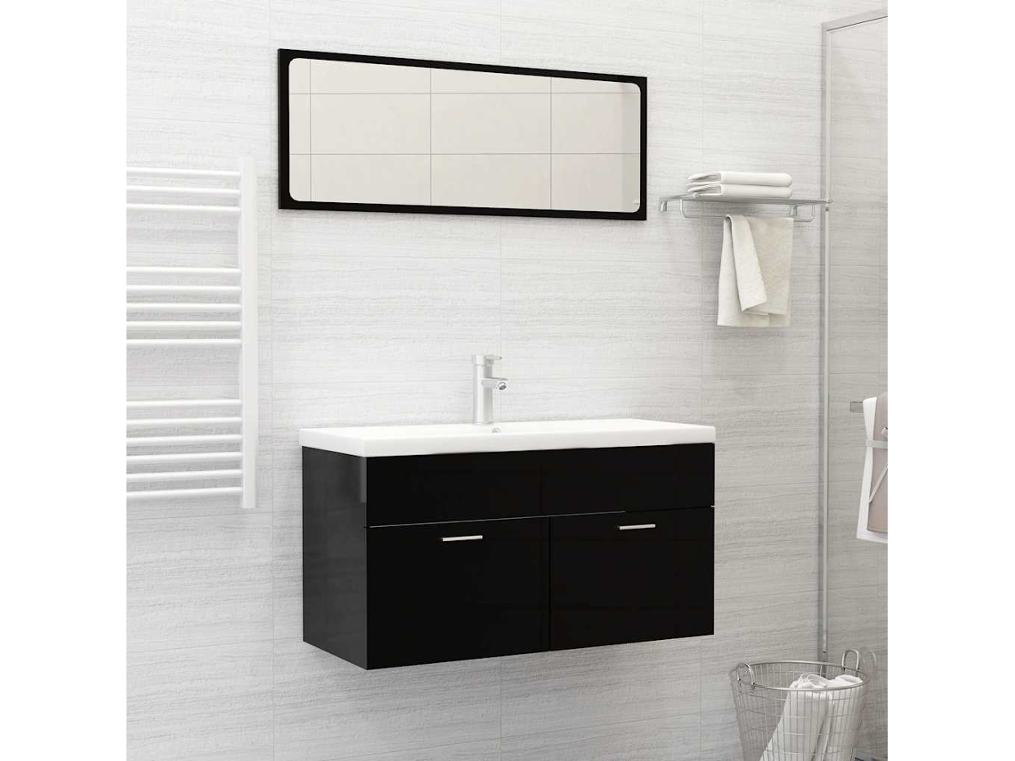 Vidaxl Lavatório Embutido C/ Torneira 91x39x18 Cm Cerâmica Branco
