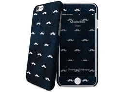 Capa iPhone 6, 6s, 7, 8 I-PAINT Mustaches Preto