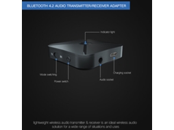 Kn319 Receptor Transmissor Bluetooth 2 Em 1 Adaptador De Áudio Bluetooth Sem Fios 3,5 Mm Conector Aux Para Coluna De Tv Do Carro Pc Auscultadores