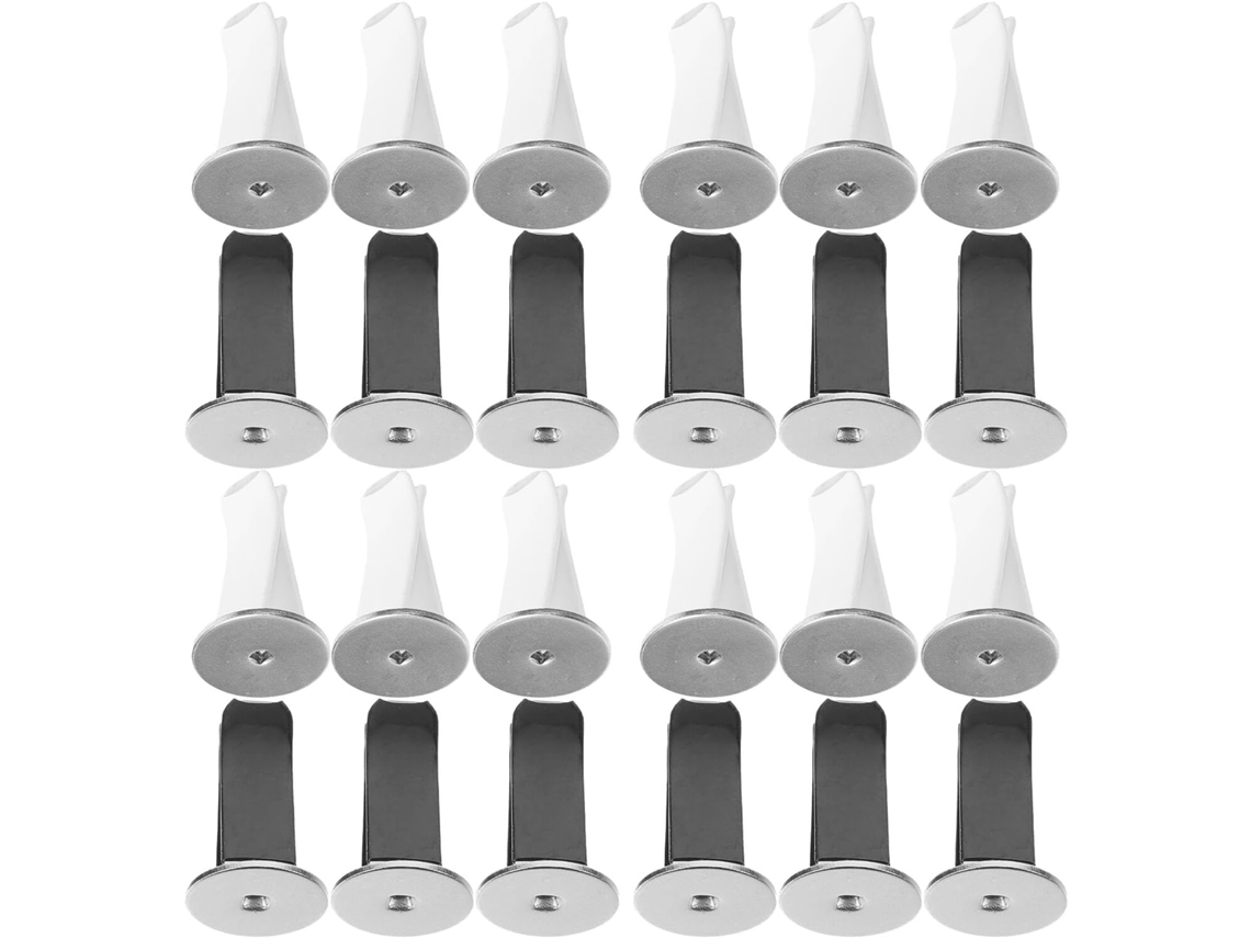 Conjunto de 40 clipes de metal reforçado para saídas de ar de carro e difusor de aromatizador de ar.