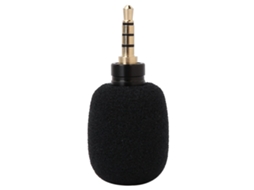 Micrófono Mini Portátil Com Conector Jack 3.5mm De Quatro Polos Para Telefones Inteligentes Móveis